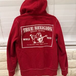 True Religion Red Graphic Hoodie